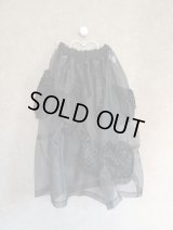franky grow BEAR FEELS SOLID RIBBON ORGANDY　ブラック　レディース