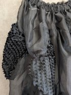 他の写真1: franky grow BEAR FEELS SOLID RIBBON ORGANDY　ブラック　レディース