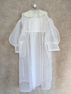 画像1: franky grow RIBBON SAILOR COLLAR ORGANDY　ホワイト　レディース