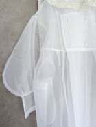 他の写真1: franky grow RIBBON SAILOR COLLAR ORGANDY　ホワイト　レディース