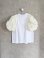 画像2: franky grow RIBBON ORGANDY BUBBLE SLV TEE　ホワイト＊アイボリー (2)
