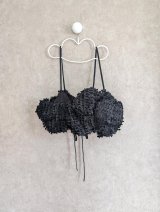 franky grow RIBBON ORGANDY BUSTIER　ブラック