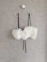 franky grow RIBBON ORGANDY BUSTIER　ホワイト