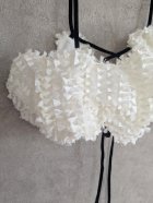 他の写真2: franky grow RIBBON ORGANDY BUSTIER　ホワイト