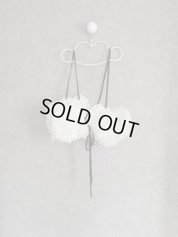 画像2: franky grow RIBBON ORGANDY BUSTIER　ホワイト