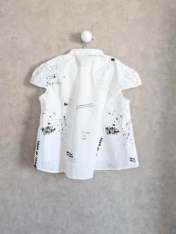 画像2: franky grow HANDーDRAWN Pt. GATHER FRENCH BLOUSE　ホワイト