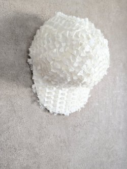 画像1: franky grow RIBBON ORGANDY CAP ホワイト