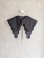 画像1: franky grow FULLY EMBROIDERED DETACHABLE WAVY COLLAR　ブラック　KIDS・WOMAN (1)
