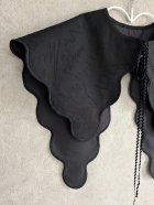 他の写真1: franky grow FULLY EMBROIDERED DETACHABLE WAVY COLLAR　ブラック　KIDS・WOMAN