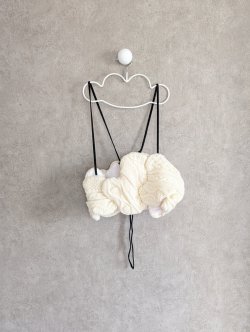 画像1: franky grow ALAN KNIT BUSTIER　アイボリー