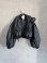 画像1: franky grow GURUGURU QUILT RIBBON BOMBER JACKET　ブラック　レディース (1)