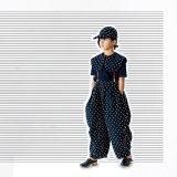 franky grow BONBON CUT JQ GATHER PANTS ネイビー＊ホワイト BONBON