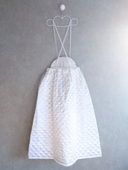 画像3: franky grow QUILTING JUMPER SKIRT　ホワイト