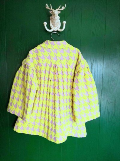 画像2: franky grow NO NAME HOUNDSTOOTH JQ COAT  イエロー