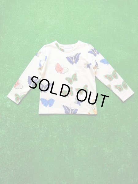 画像1: mini rodini BUTTERFLIES LS TEE (1)