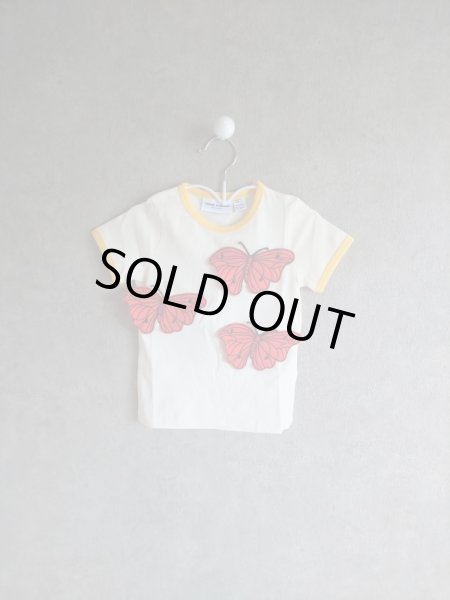 画像1: mini rodini BUTTERFLIES T-SHIRT  オフホワイト (1)