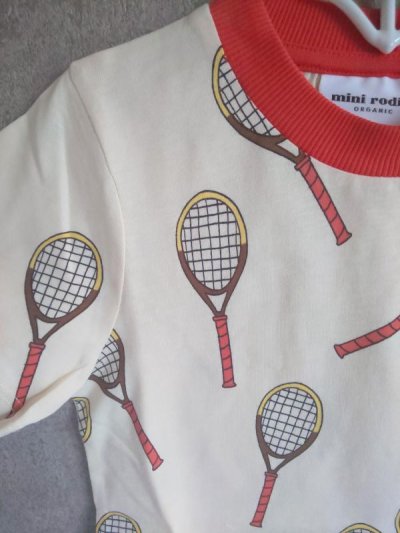 画像1: mini rodini TENNIS T-SHIRT  オフホワイト