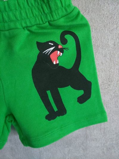 画像1: mini rodini PANTHER SWEATSHORTS