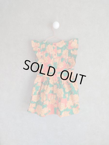 画像2: mini rodini Peonies Woven Ruffle Dress (2)