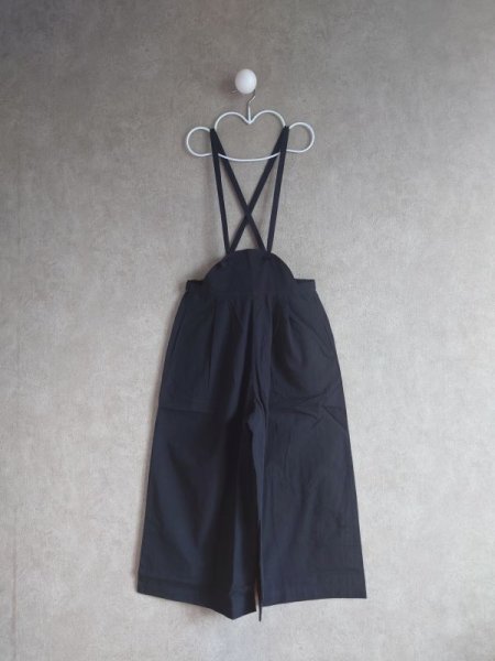 画像1: franky grow AIRY WADE OVERALLS DYED ブラック  キッズ・レディースサイズ (1)