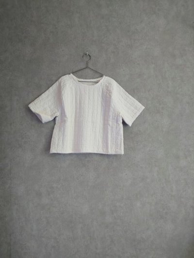 画像1: little creative factory Menka Crop Top  チョーク