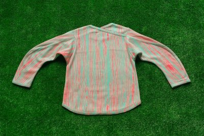 画像3: franky grow 4PATTERNS COEUR L/S TEE  ミント＊オレンジ GRAIN