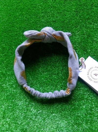 画像1: soft gallery BOW HAIRBAND -  Stone Melange, AOP Goldie