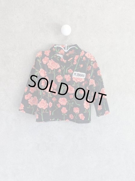 画像1: mini rodini Roses Velour Sweater 　ブラック (1)