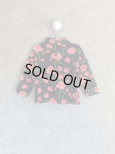 画像2: mini rodini Roses Velour Sweater 　ブラック (2)