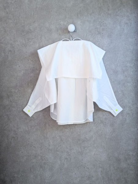 画像3: franky grow SAILOR COLLAR BROUSE DYED ホワイト (3)