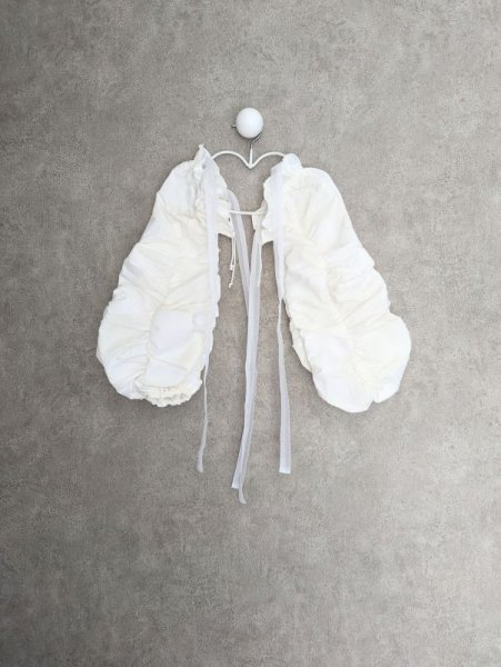 画像2: franky grow BEAR CUT JQ DETACHABLE GATHERED SLEEVES キッズ・レディースサイズ ホワイト (2)