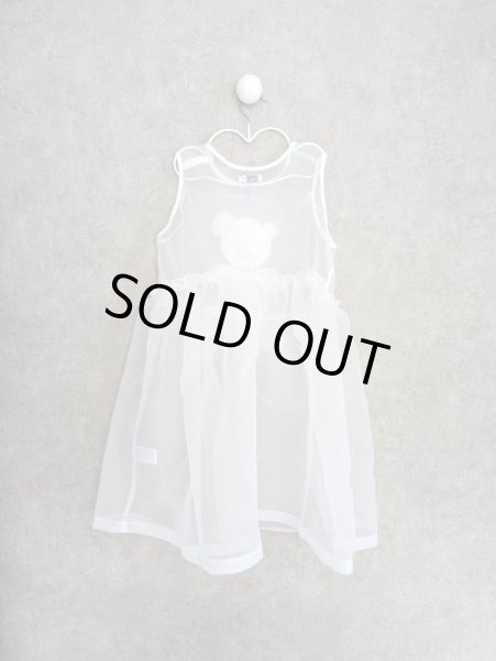 画像2: franky grow TAPE EMBROIDERY TULLE DRESS ホワイト (2)