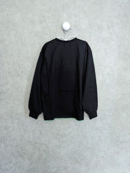 画像2: franky grow WATA KUMA L/S TEE ブラック キッズ・レディースサイズ (2)