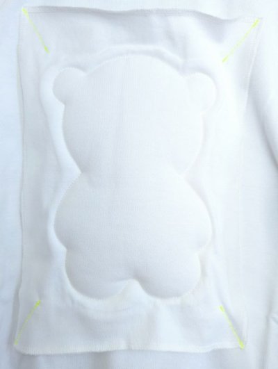 画像1: franky grow WATA KUMA L/S TEE ホワイト キッズ・レディースサイズ