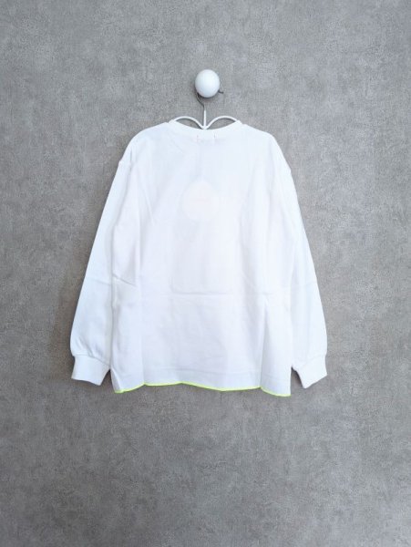 画像2: franky grow WATA KUMA L/S TEE ホワイト キッズ・レディースサイズ (2)