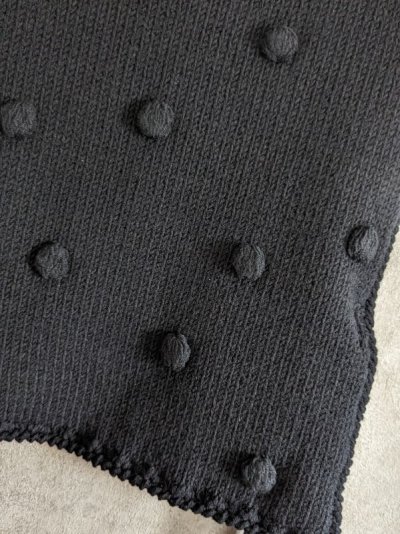 画像3: franky grow HAND-KNITTED DOTS VEST　ブラック