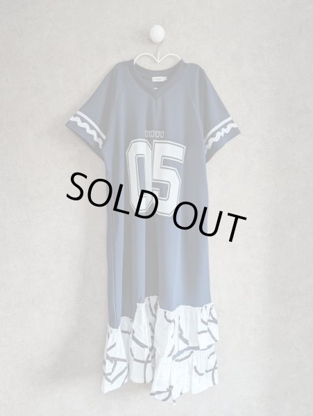 画像2: franky grow UNIFORM DRESS　ネイビー (2)