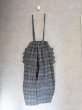 画像2: franky grow NEEDLE PUNCHED COTTON TWEED CHECKED SCALLOPED SUS PANTS (2)