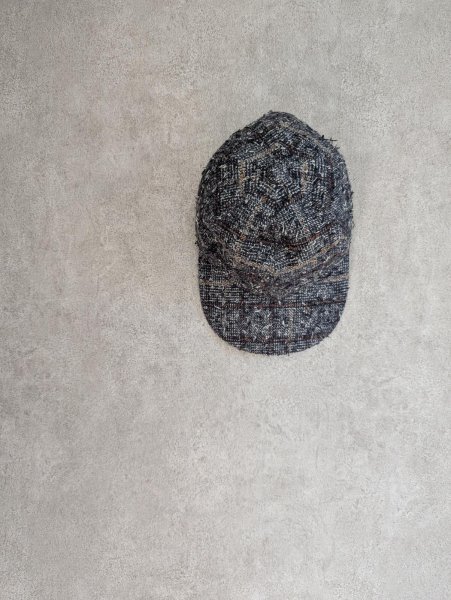 画像1: franky grow NEEDLE PUNCHED COTTON TWEED CHECKED CAP (1)