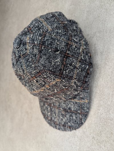 画像1: franky grow NEEDLE PUNCHED COTTON TWEED CHECKED CAP