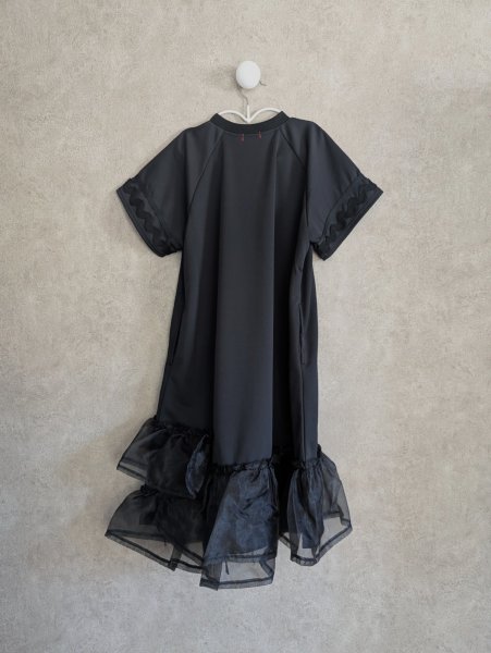 画像2: franky grow UNIFORM DRESS #5　ブラック＊ブラック (2)
