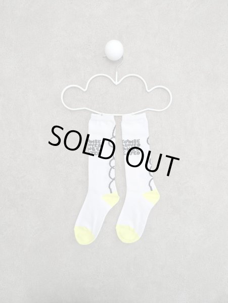 画像1: franky grow CONVEY THE WORDS SOCKS　ホワイト (1)