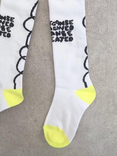 画像1: franky grow CONVEY THE WORDS SOCKS　ホワイト