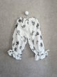 画像2: franky grow GRAFFITIED BEAR GATHERED PANTS　ホワイト　キッズ・レディース (2)