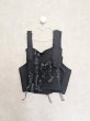 画像1: franky grow KNIT VEST　ブラック (1)