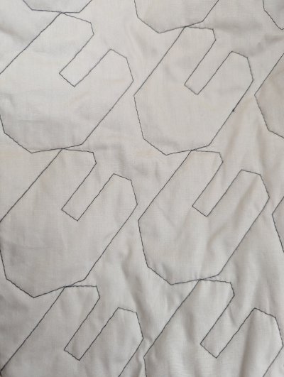 画像3: franky grow RABBIT QUILT RUBBER PIPING SKIRT ベージュ