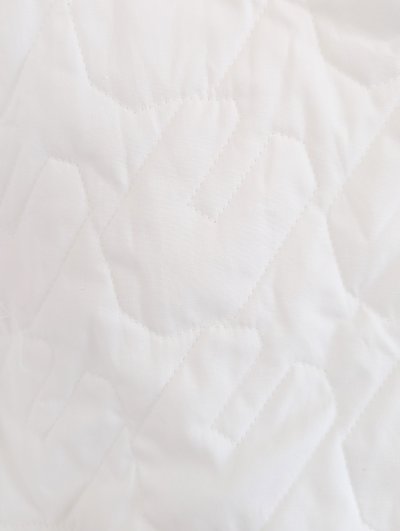 画像3: franky grow RABBIT QUILT RUBBER PIPING SKIRT ホワイト