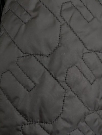 画像3: franky grow RABBIT QUILT RUBBER PIPING SKIRT ブラック