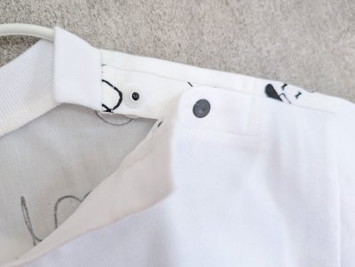 画像3: franky grow PUFF PRINTING ART TEE ホワイト キッズ