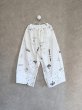 画像1: franky grow HAND-DRAWN Pt.WIDE MACKIN PANTS　ホワイト　キッズ・レディース (1)